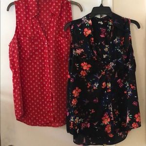 HTF Bundle of Express Sleeveless Portofino Tops